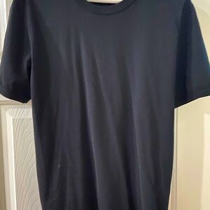 Dolce & Gabbana Black Tee with Gold Accents